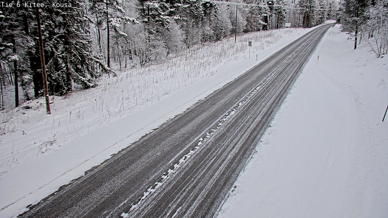 Weather Camera Image Road 6, Kitee, Kousa, Kitee, Pohjois-Karjala