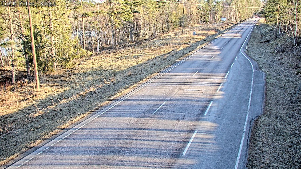 Weather Camera Image Road 6, Kitee, Kousa, Kitee, Pohjois-Karjala