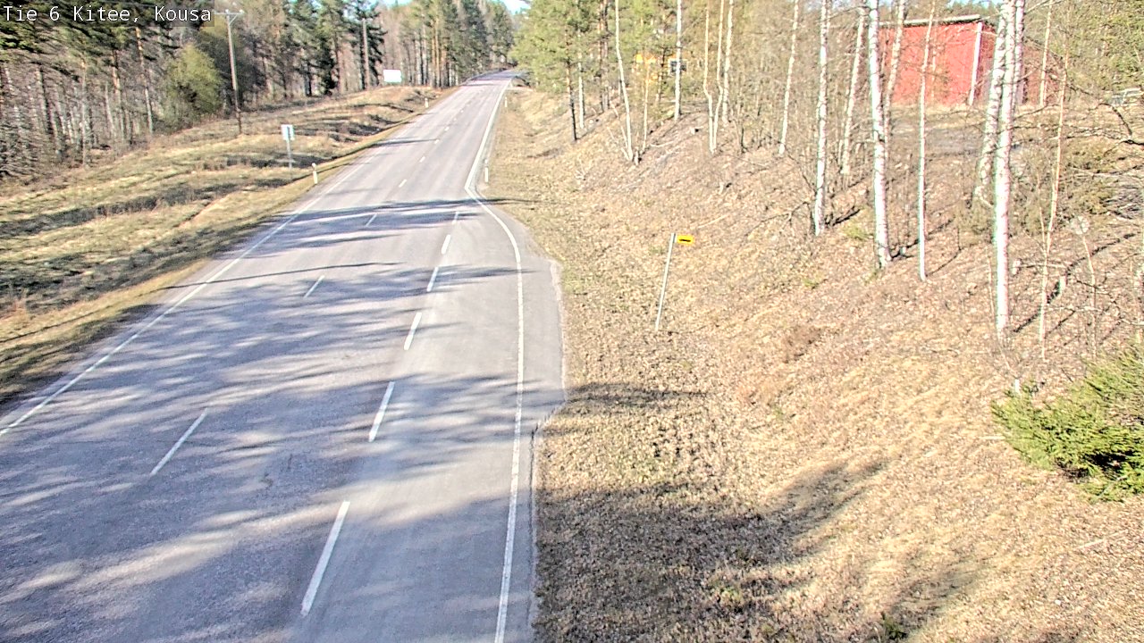 Weather Camera Image Road 6, Kitee, Kousa, Kitee, Pohjois-Karjala