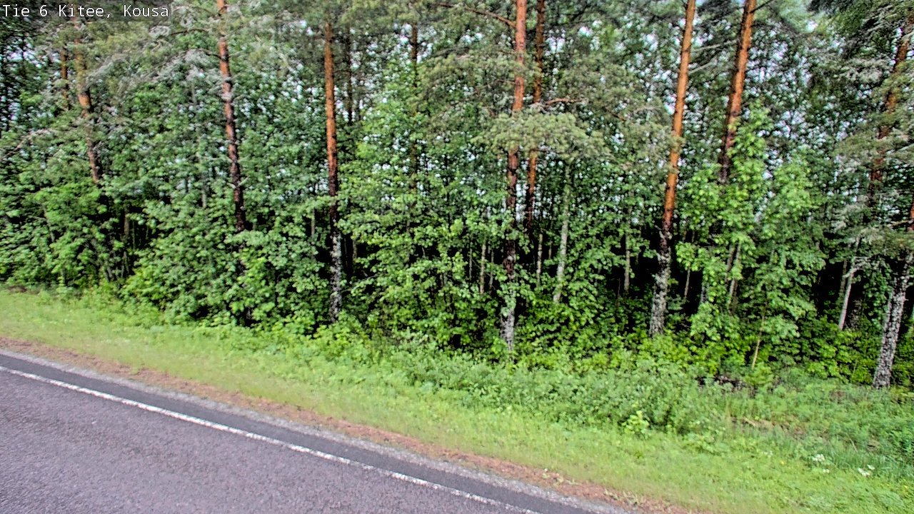 Weather Camera Image Road 6, Kitee, Kousa, Kitee, Pohjois-Karjala