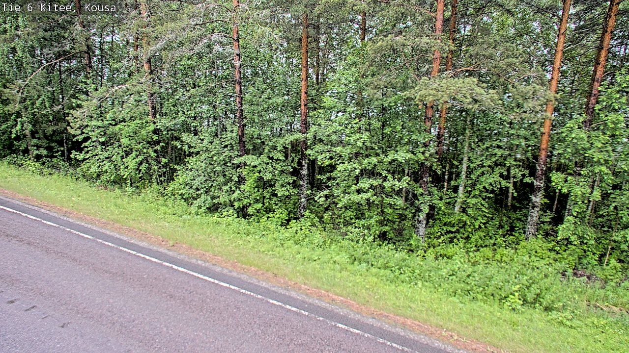 Weather Camera Image Väg 6, Kitee, Kousa, Kitee, Pohjois-Karjala