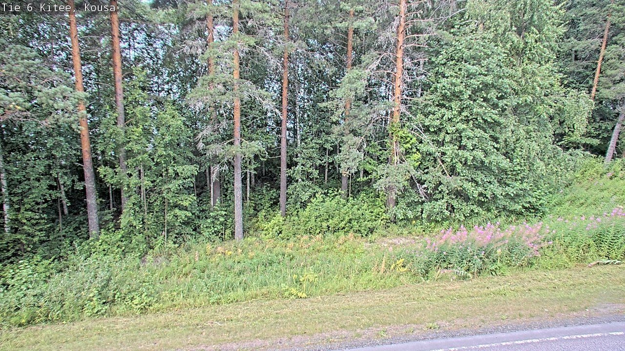 Weather Camera Image Väg 6, Kitee, Kousa, Kitee, Pohjois-Karjala