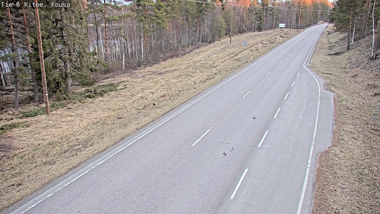 Weather Camera Image Väg 6, Kitee, Kousa, Kitee, Pohjois-Karjala
