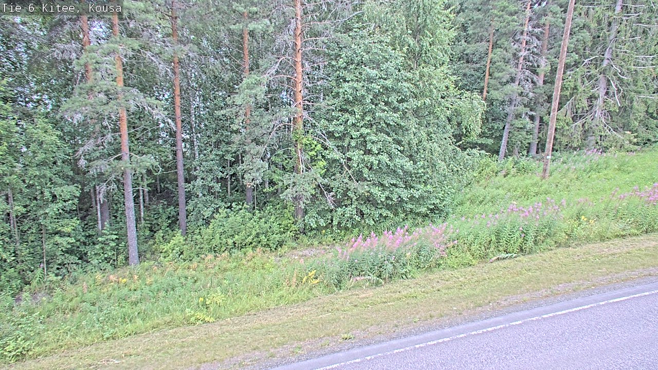 Weather Camera Image Road 6, Kitee, Kousa, Kitee, Pohjois-Karjala