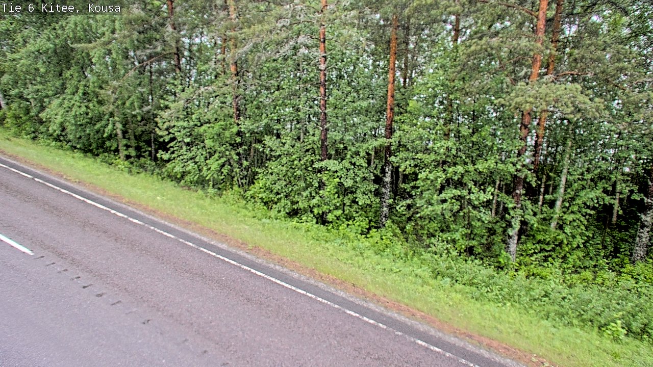 Weather Camera Image Road 6, Kitee, Kousa, Kitee, Pohjois-Karjala