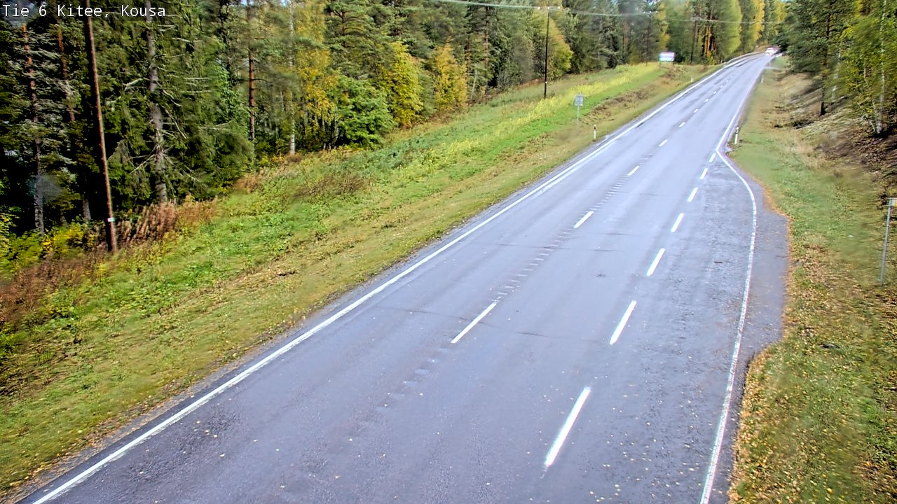 Weather Camera Image Road 6, Kitee, Kousa, Kitee, Pohjois-Karjala