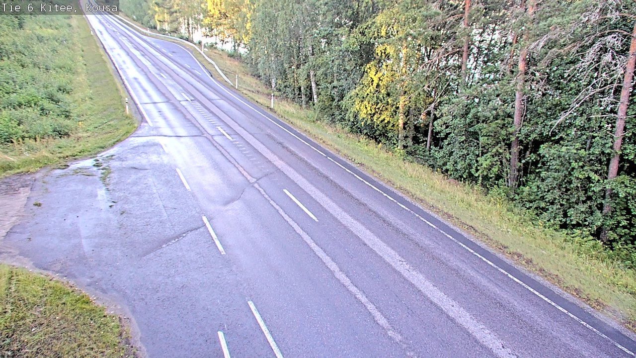 Weather Camera Image Road 6, Kitee, Kousa, Kitee, Pohjois-Karjala