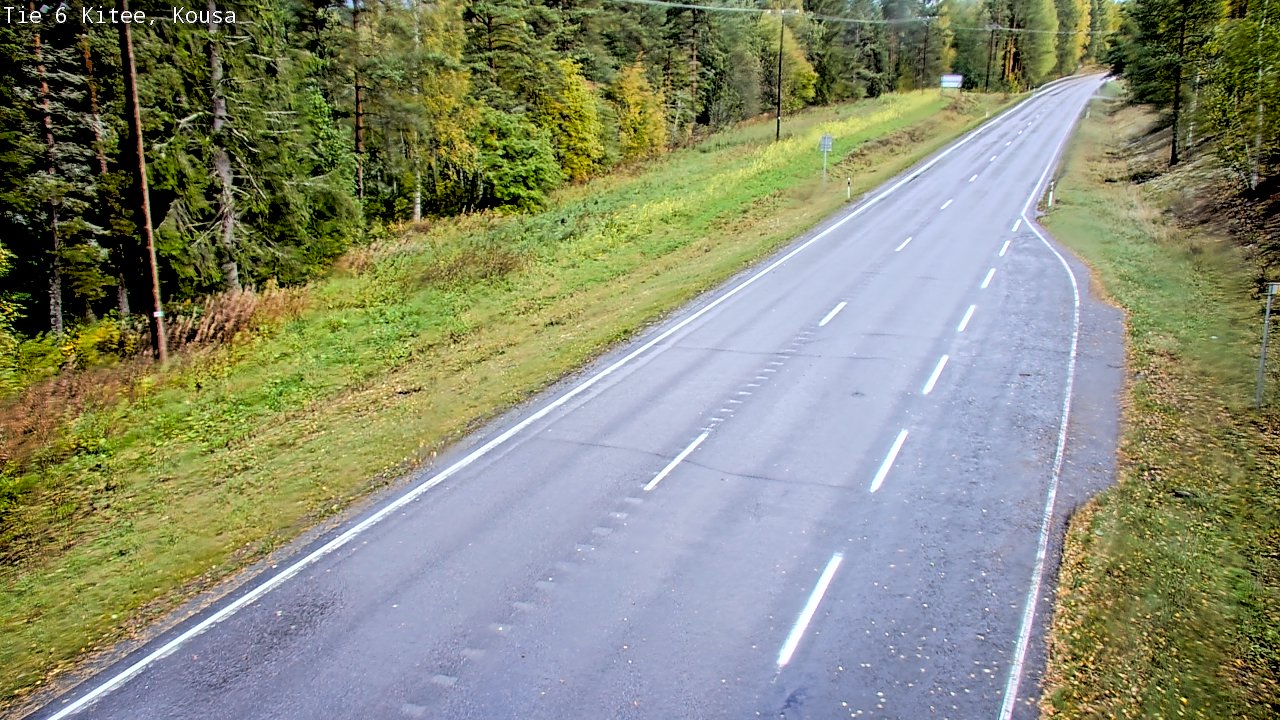 Weather Camera Image Road 6, Kitee, Kousa, Kitee, Pohjois-Karjala