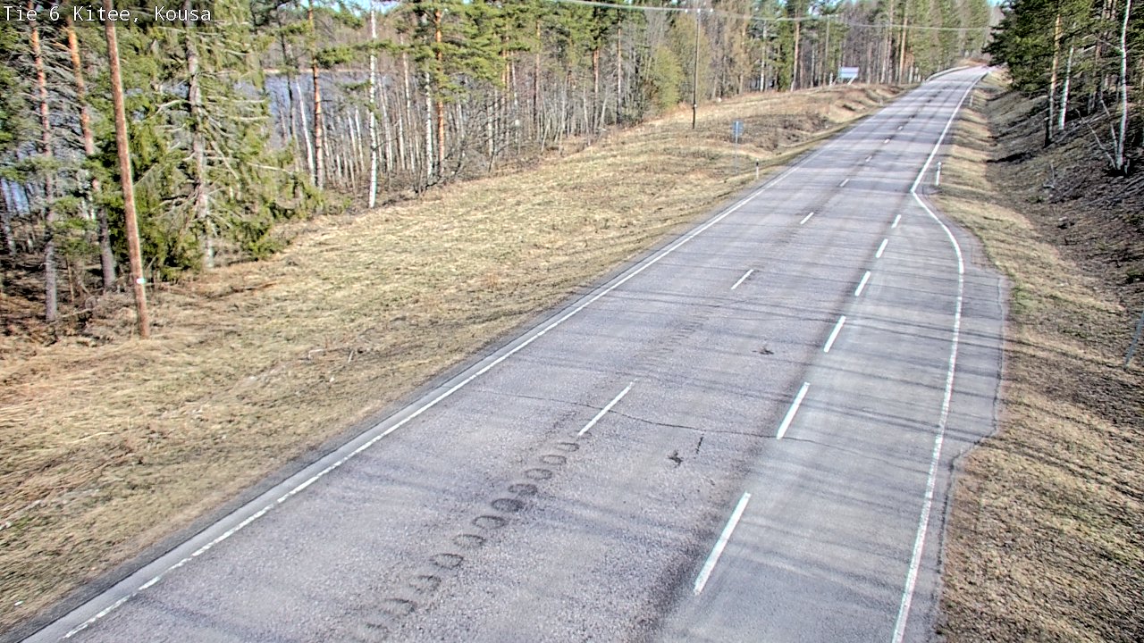 Weather Camera Image Road 6, Kitee, Kousa, Kitee, Pohjois-Karjala