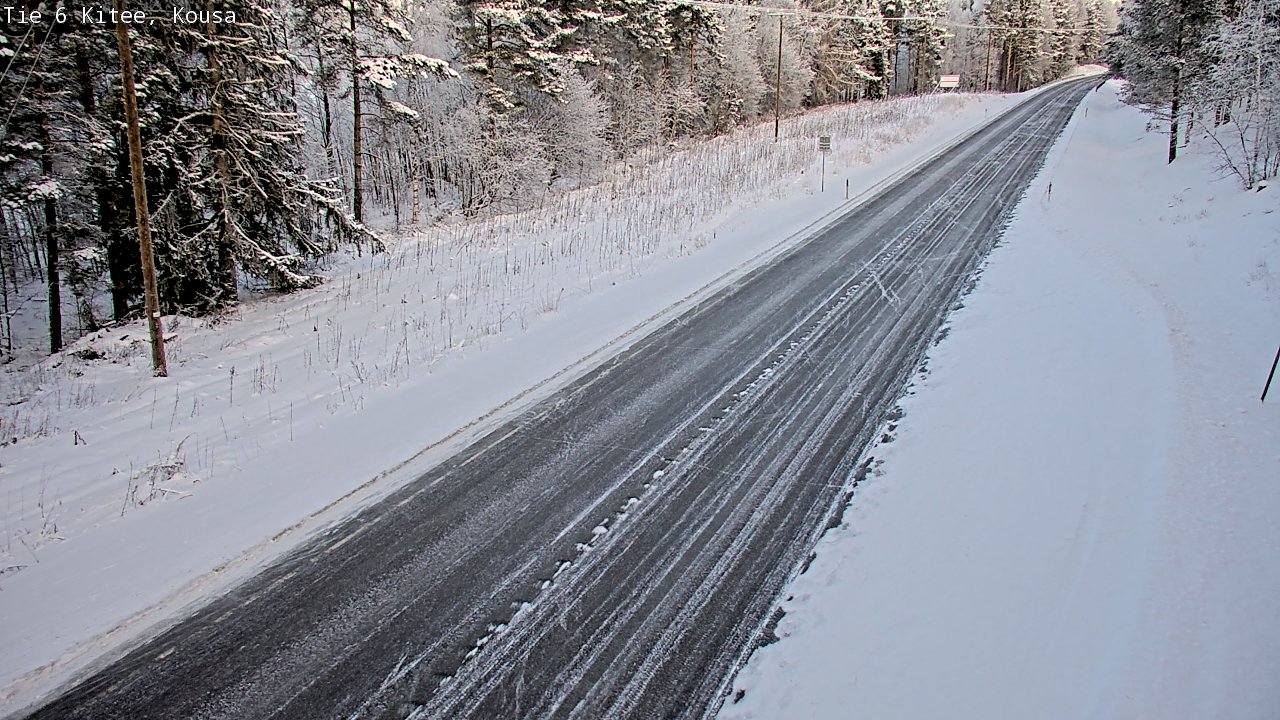 Weather Camera Image Road 6, Kitee, Kousa, Kitee, Pohjois-Karjala