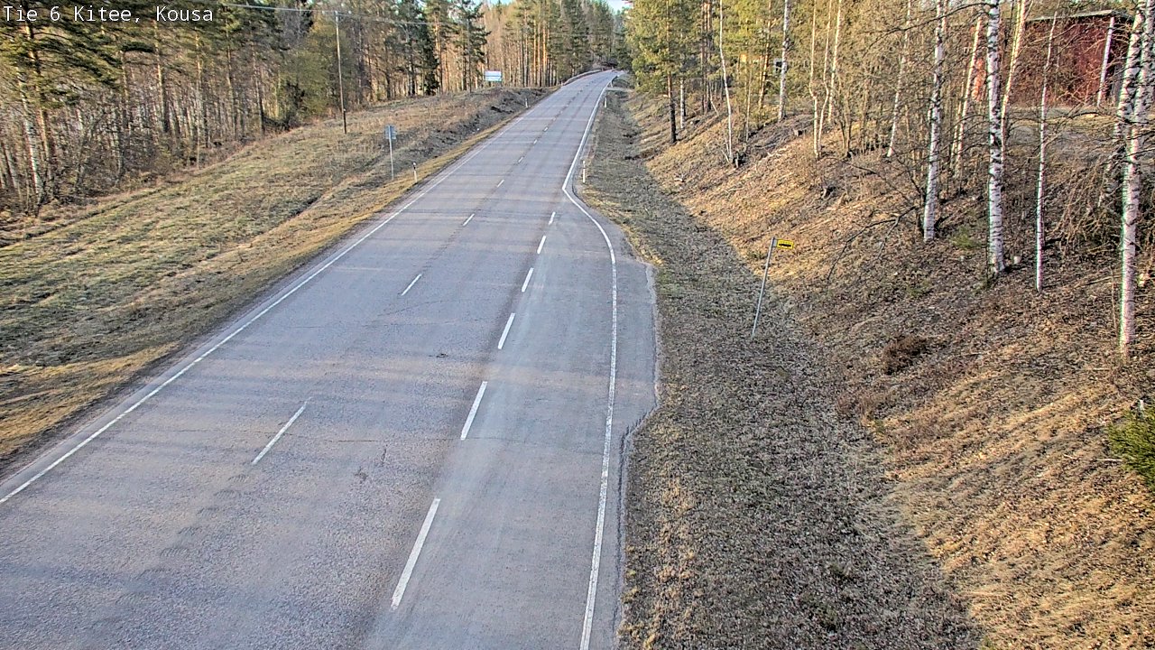 Weather Camera Image Road 6, Kitee, Kousa, Kitee, Pohjois-Karjala