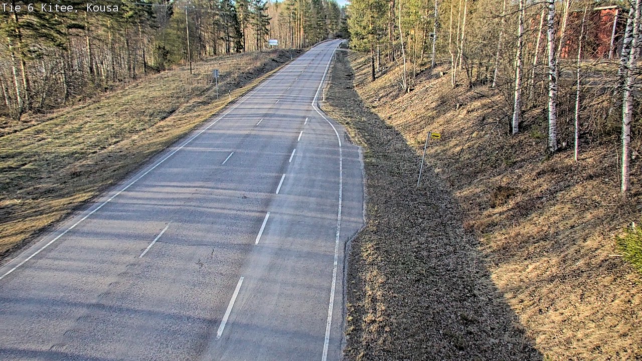 Weather Camera Image Road 6, Kitee, Kousa, Kitee, Pohjois-Karjala