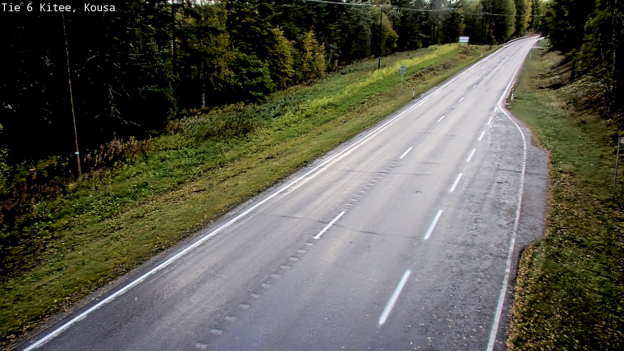 Weather Camera Image Road 6, Kitee, Kousa, Kitee, Pohjois-Karjala