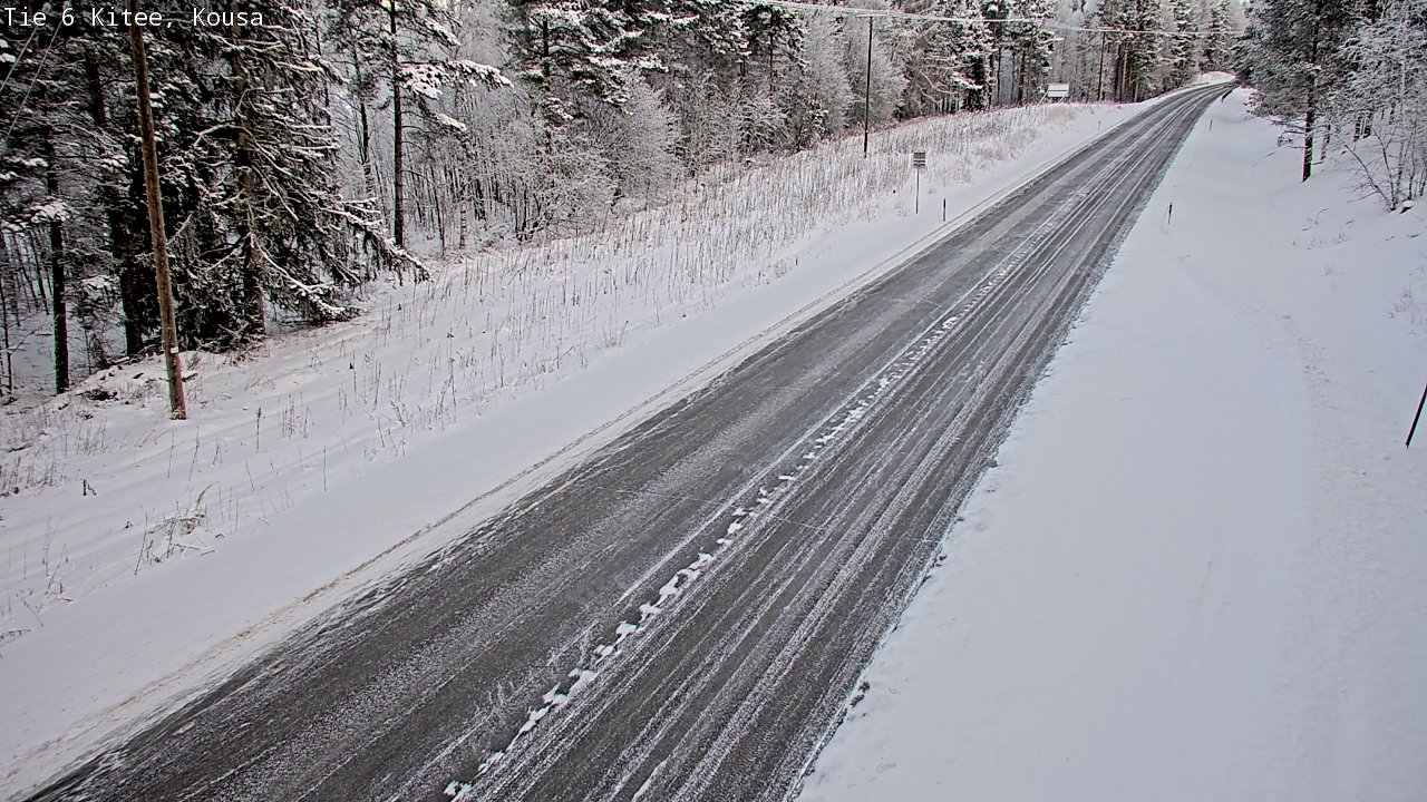Weather Camera Image Road 6, Kitee, Kousa, Kitee, Pohjois-Karjala