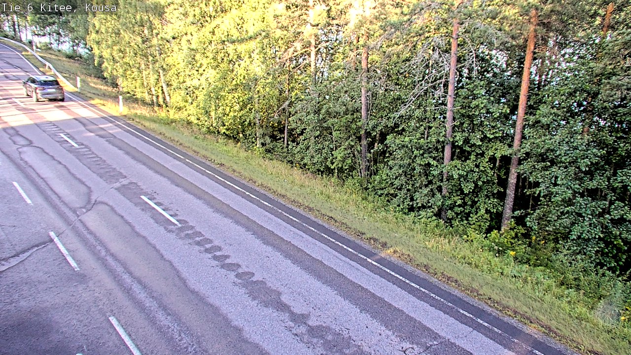 Weather Camera Image Road 6, Kitee, Kousa, Kitee, Pohjois-Karjala