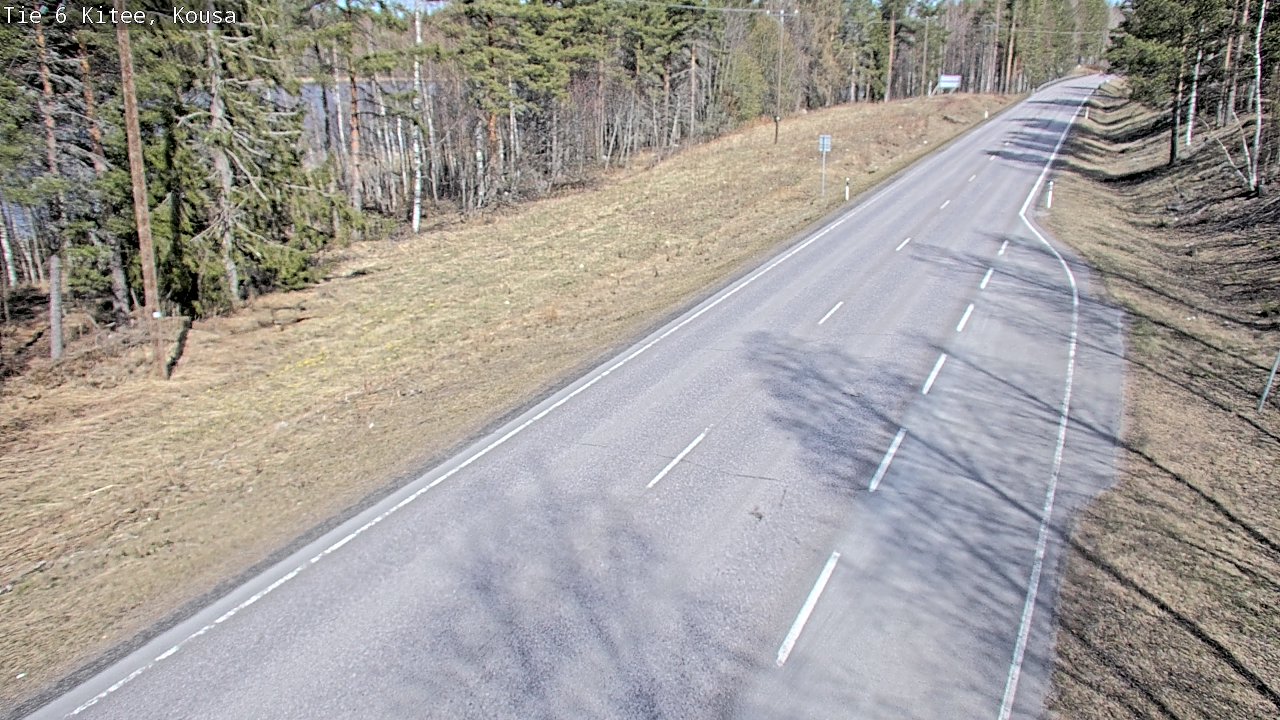Weather Camera Image Road 6, Kitee, Kousa, Kitee, Pohjois-Karjala