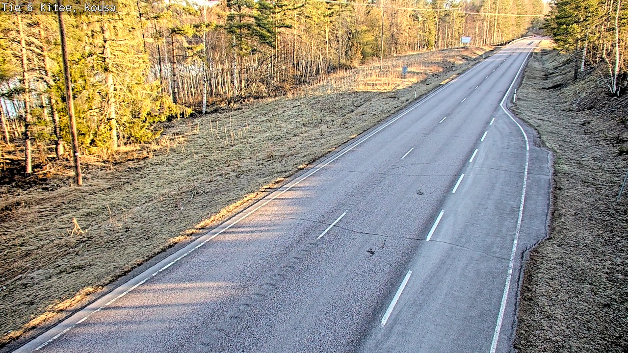 Weather Camera Image Road 6, Kitee, Kousa, Kitee, Pohjois-Karjala