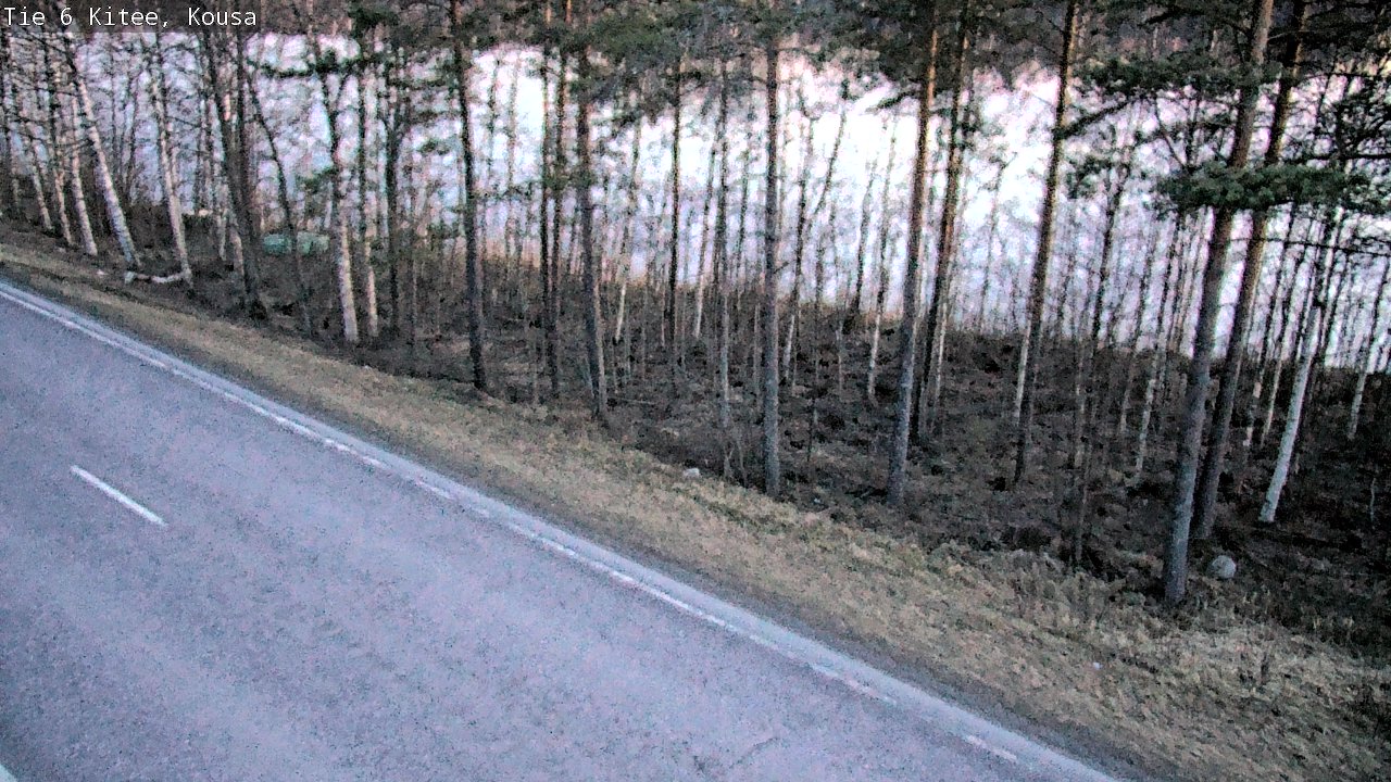 Weather Camera Image Väg 6, Kitee, Kousa, Kitee, Pohjois-Karjala