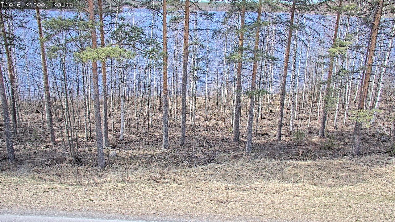 Weather Camera Image Road 6, Kitee, Kousa, Kitee, Pohjois-Karjala
