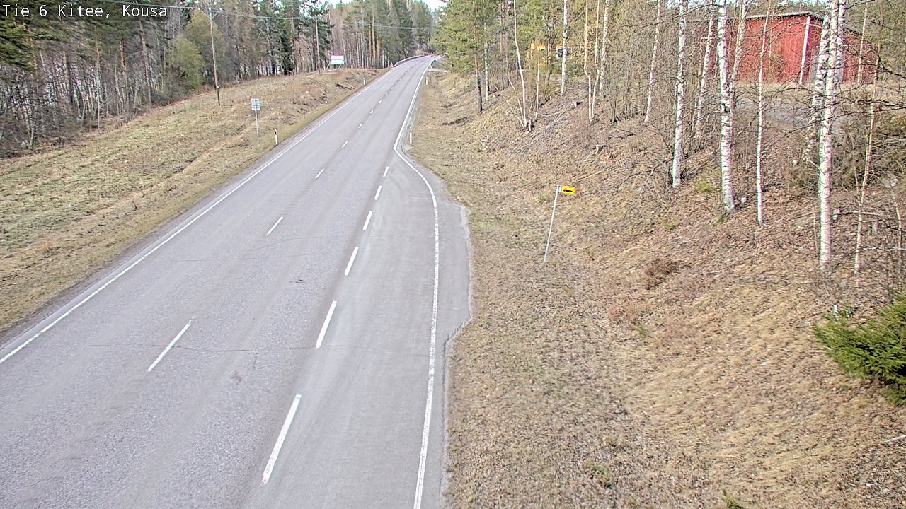 Weather Camera Image Road 6, Kitee, Kousa, Kitee, Pohjois-Karjala