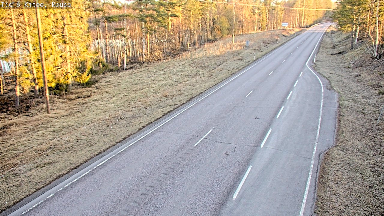 Weather Camera Image Road 6, Kitee, Kousa, Kitee, Pohjois-Karjala