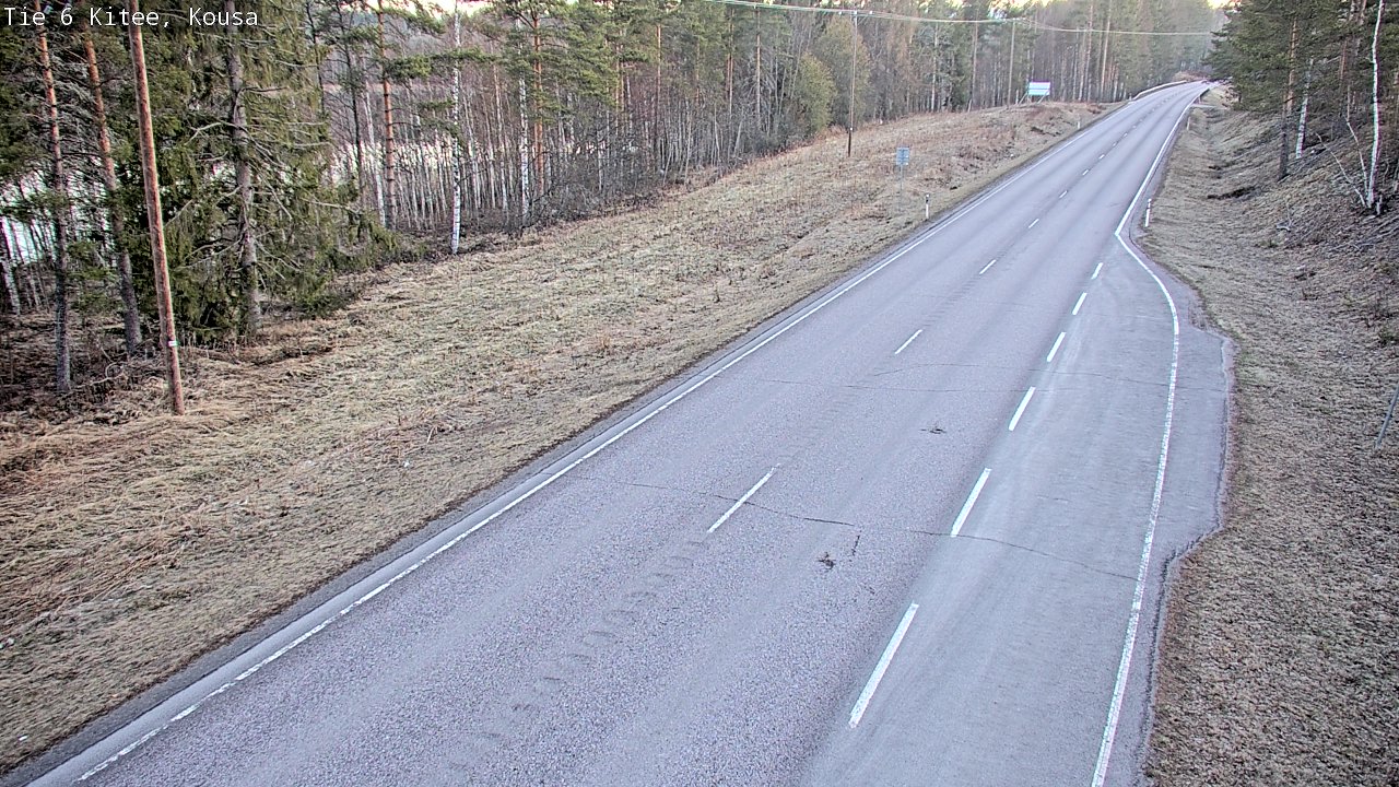 Weather Camera Image Road 6, Kitee, Kousa, Kitee, Pohjois-Karjala