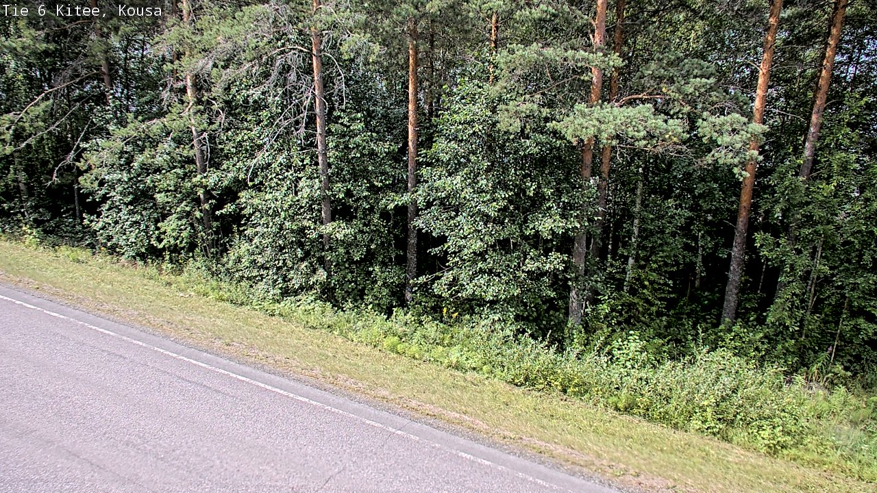 Weather Camera Image Väg 6, Kitee, Kousa, Kitee, Pohjois-Karjala