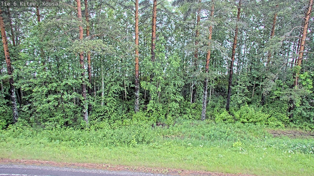 Weather Camera Image Väg 6, Kitee, Kousa, Kitee, Pohjois-Karjala
