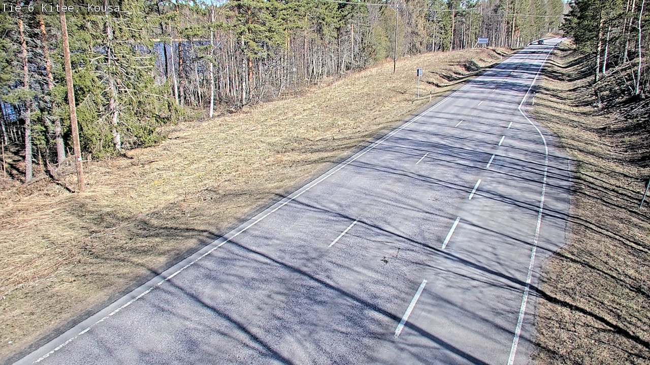 Weather Camera Image Road 6, Kitee, Kousa, Kitee, Pohjois-Karjala
