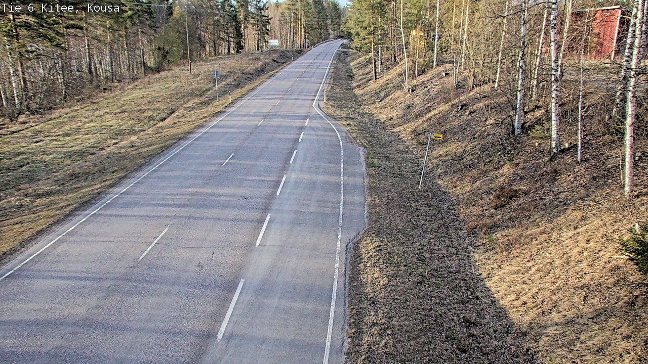 Weather Camera Image Road 6, Kitee, Kousa, Kitee, Pohjois-Karjala
