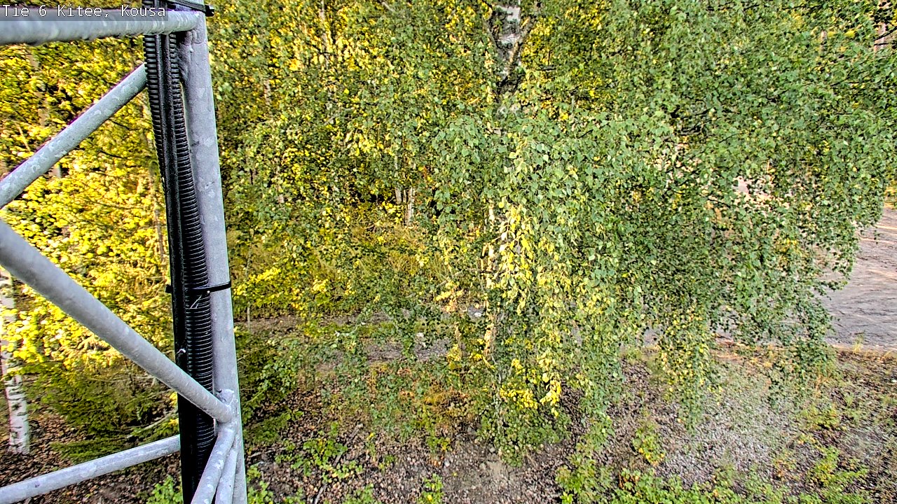 Weather Camera Image Road 6, Kitee, Kousa, Kitee, Pohjois-Karjala