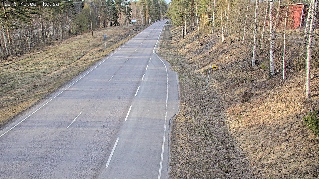 Weather Camera Image Road 6, Kitee, Kousa, Kitee, Pohjois-Karjala