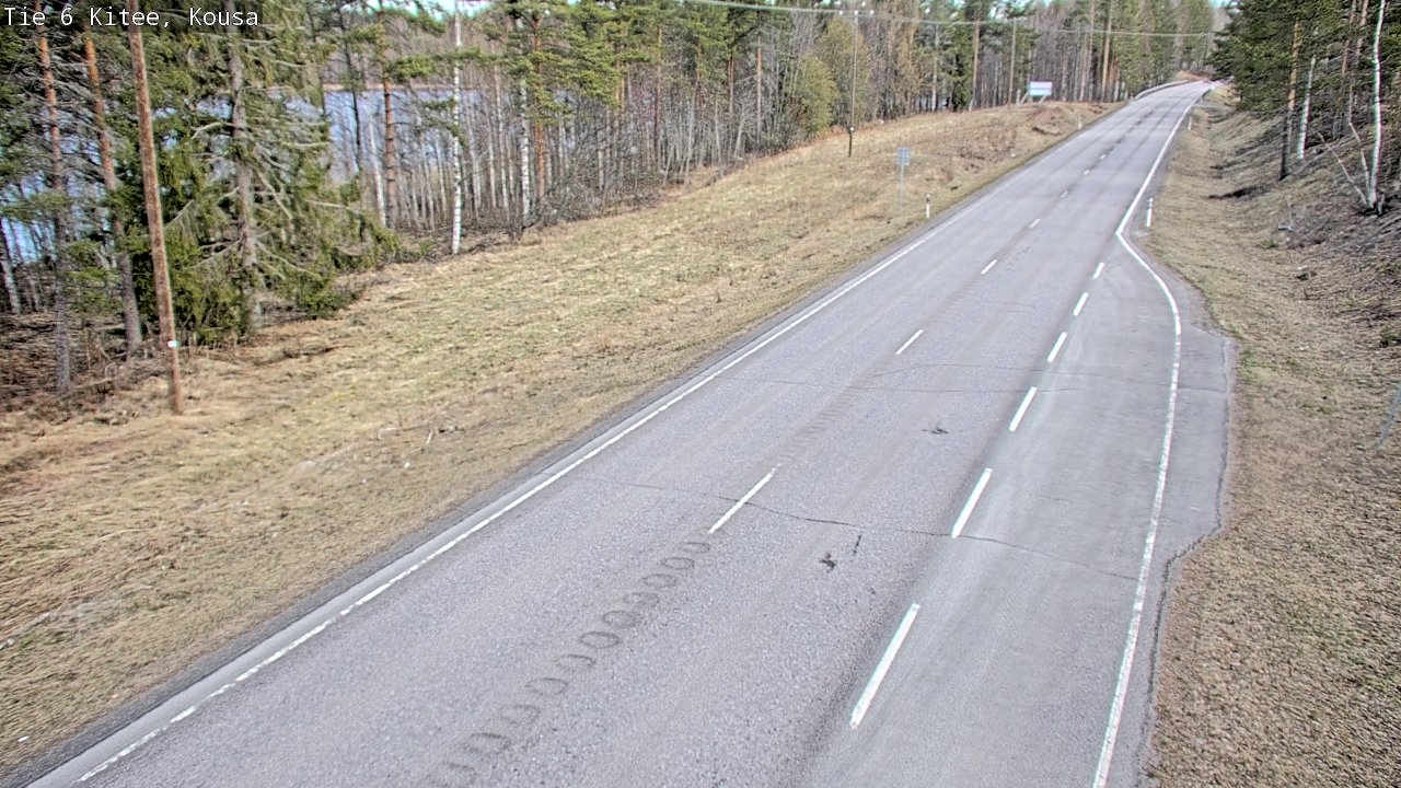 Weather Camera Image Road 6, Kitee, Kousa, Kitee, Pohjois-Karjala