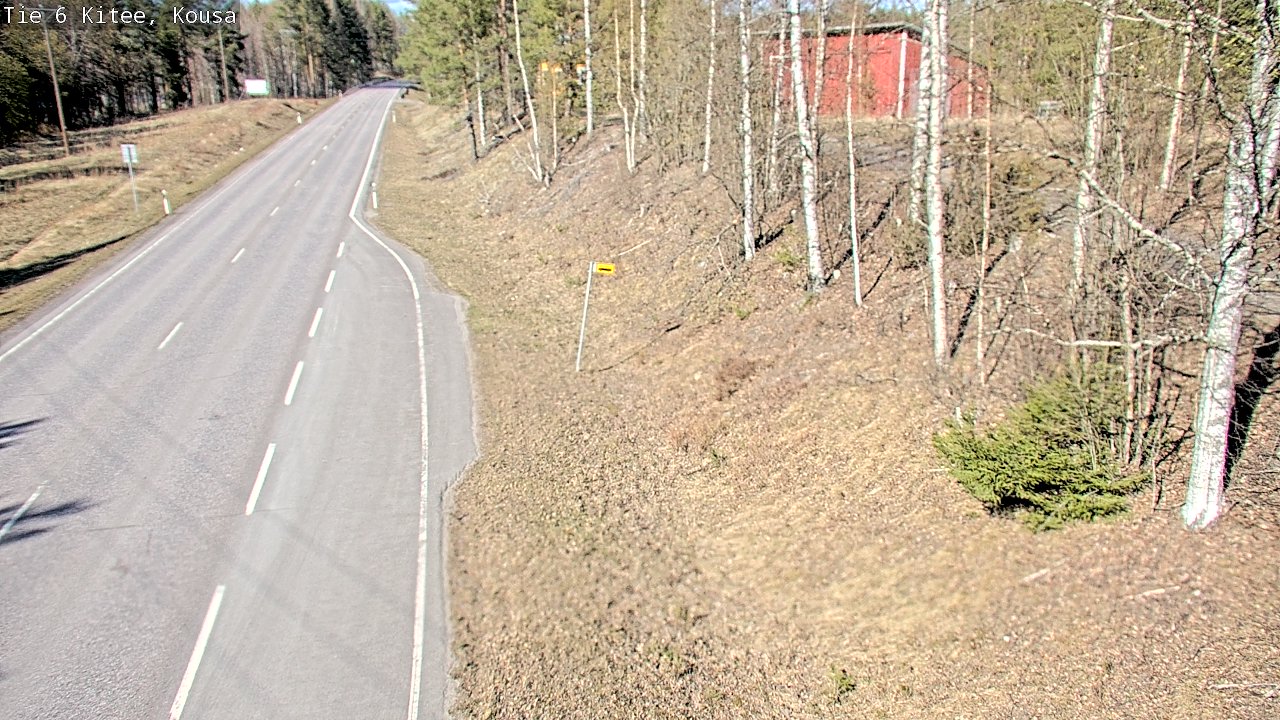Weather Camera Image Road 6, Kitee, Kousa, Kitee, Pohjois-Karjala