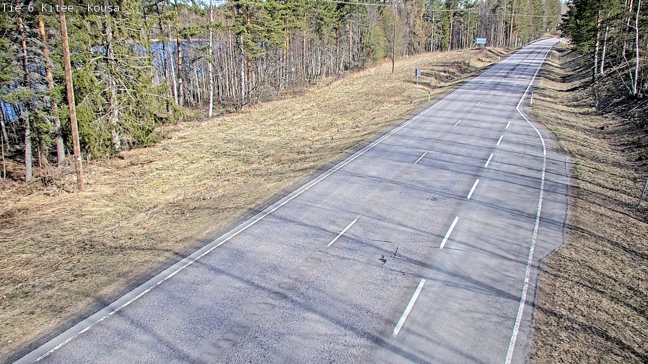 Weather Camera Image Road 6, Kitee, Kousa, Kitee, Pohjois-Karjala