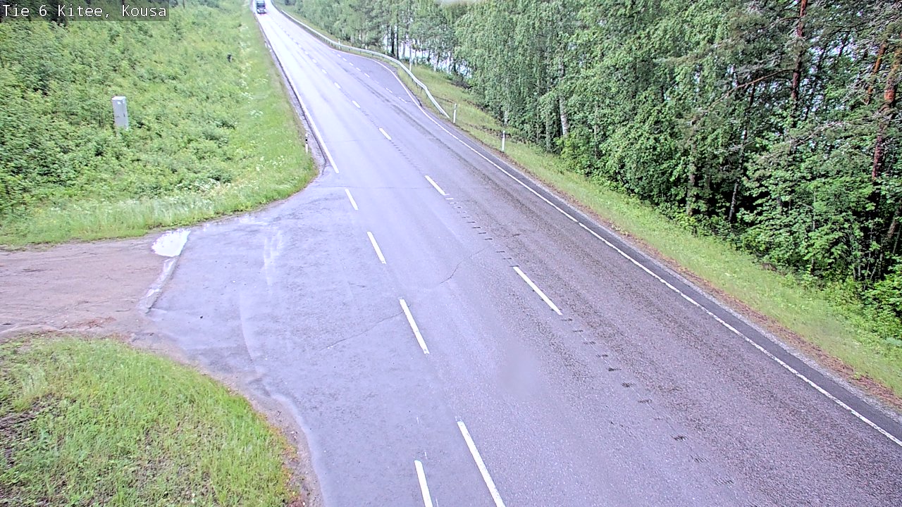 Weather Camera Image Road 6, Kitee, Kousa, Kitee, Pohjois-Karjala