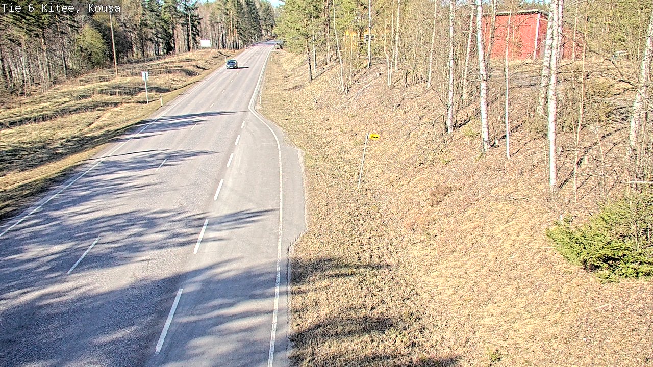 Weather Camera Image Road 6, Kitee, Kousa, Kitee, Pohjois-Karjala
