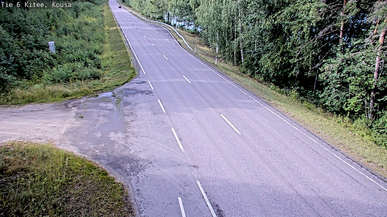 Weather Camera Image Road 6, Kitee, Kousa, Kitee, Pohjois-Karjala