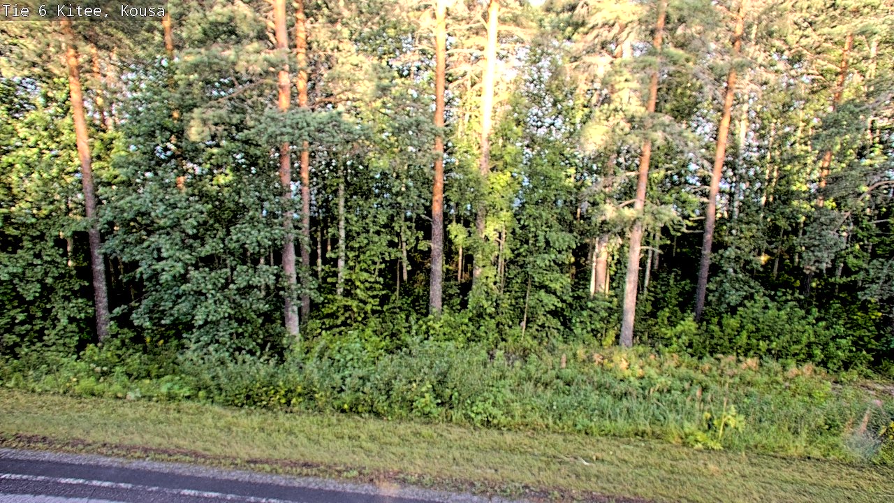 Weather Camera Image Road 6, Kitee, Kousa, Kitee, Pohjois-Karjala
