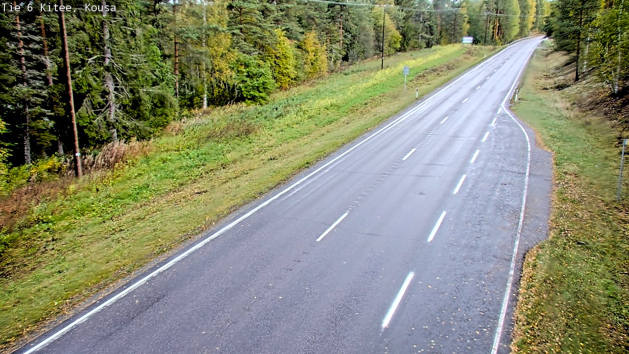 Weather Camera Image Road 6, Kitee, Kousa, Kitee, Pohjois-Karjala
