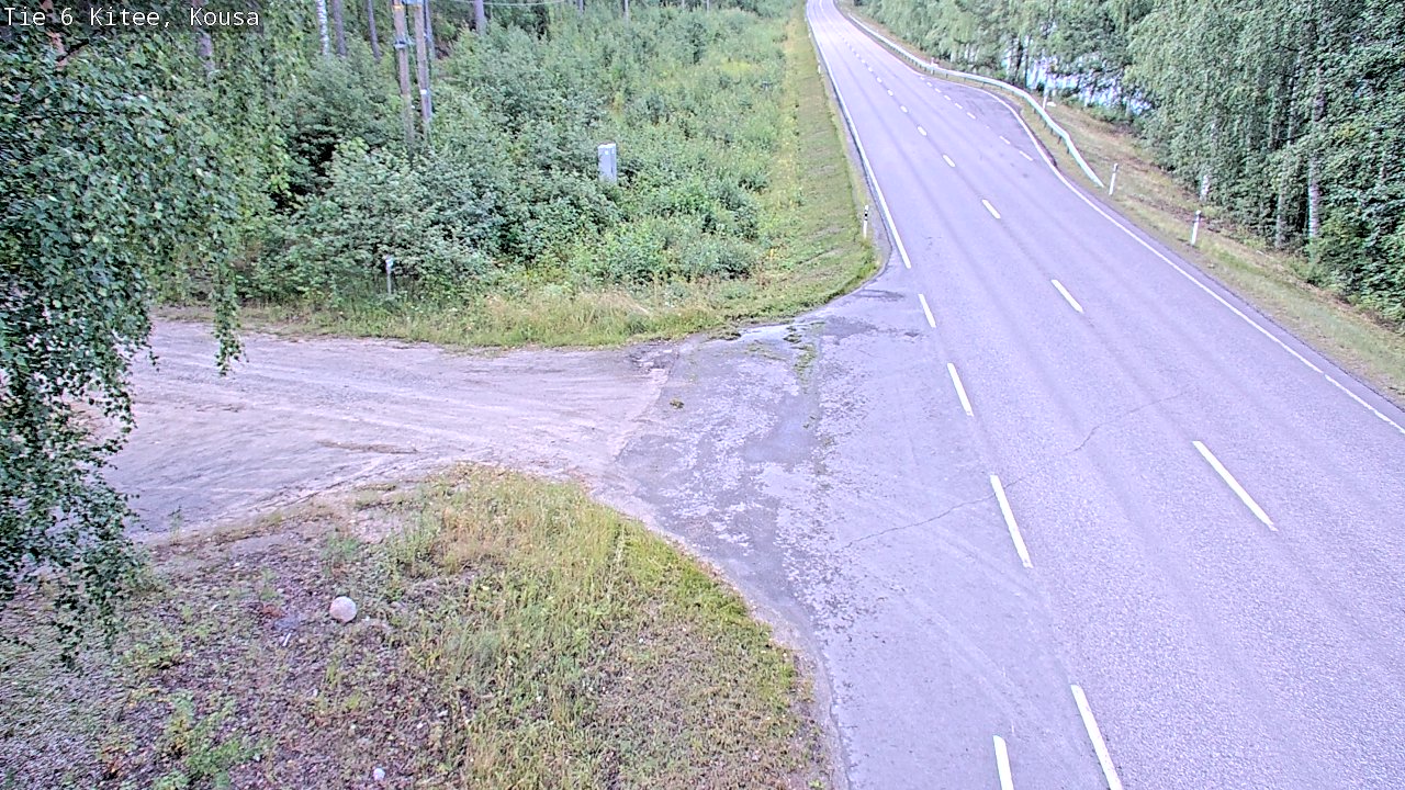 Weather Camera Image Road 6, Kitee, Kousa, Kitee, Pohjois-Karjala