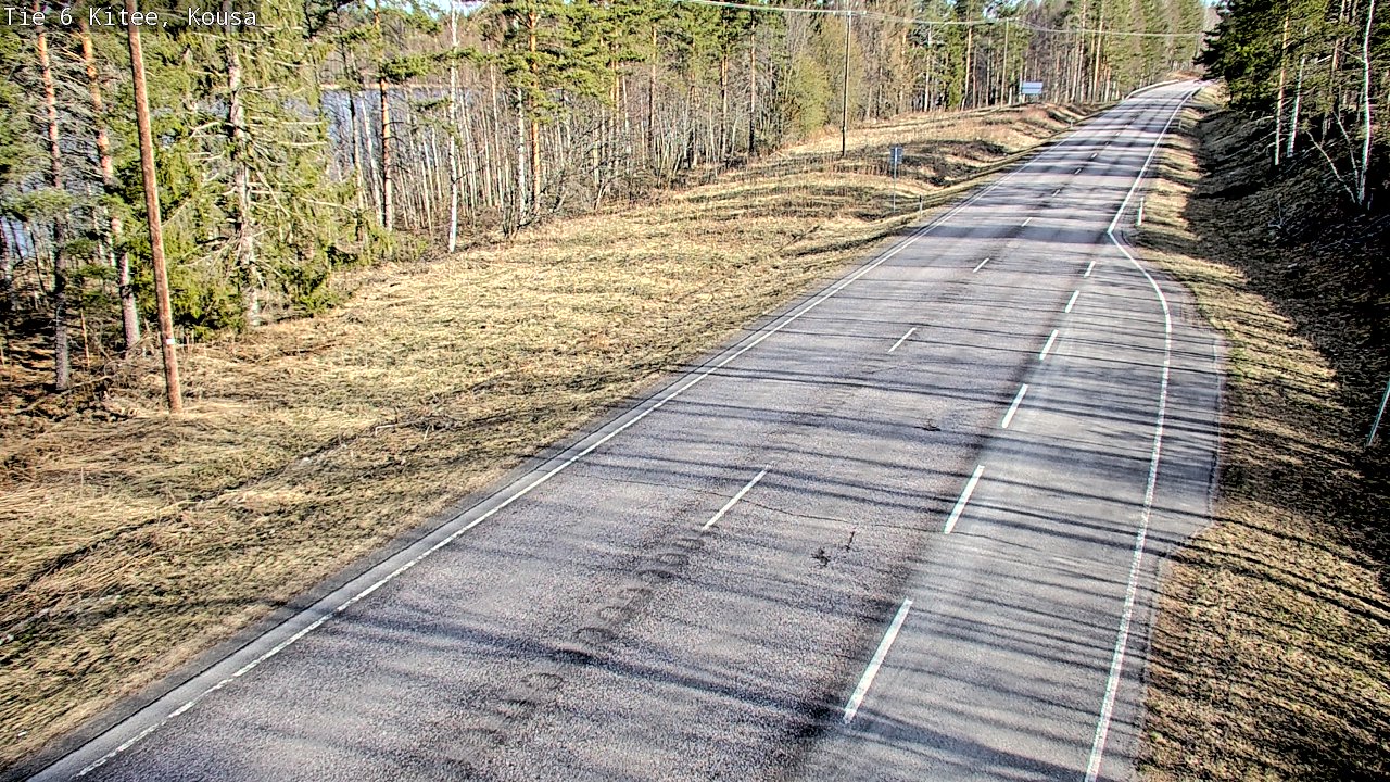 Weather Camera Image Road 6, Kitee, Kousa, Kitee, Pohjois-Karjala