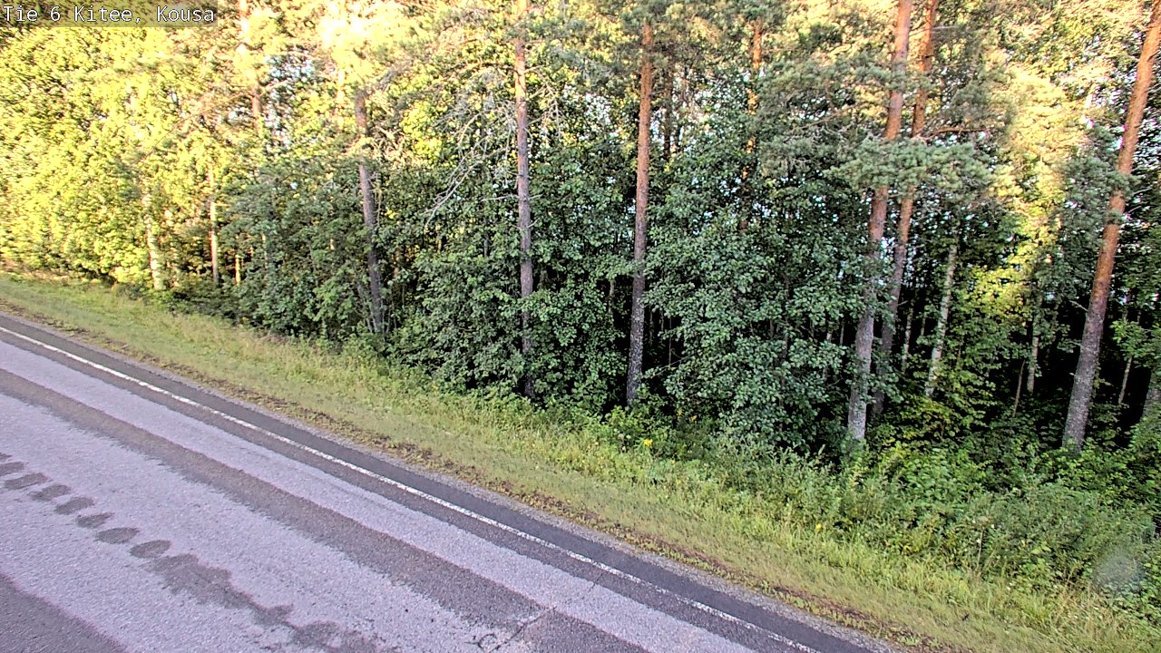 Weather Camera Image Road 6, Kitee, Kousa, Kitee, Pohjois-Karjala