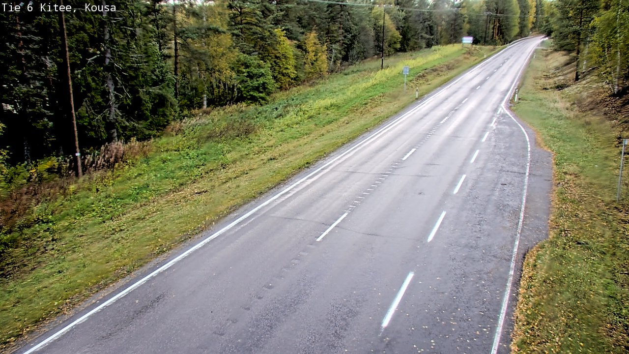 Weather Camera Image Road 6, Kitee, Kousa, Kitee, Pohjois-Karjala