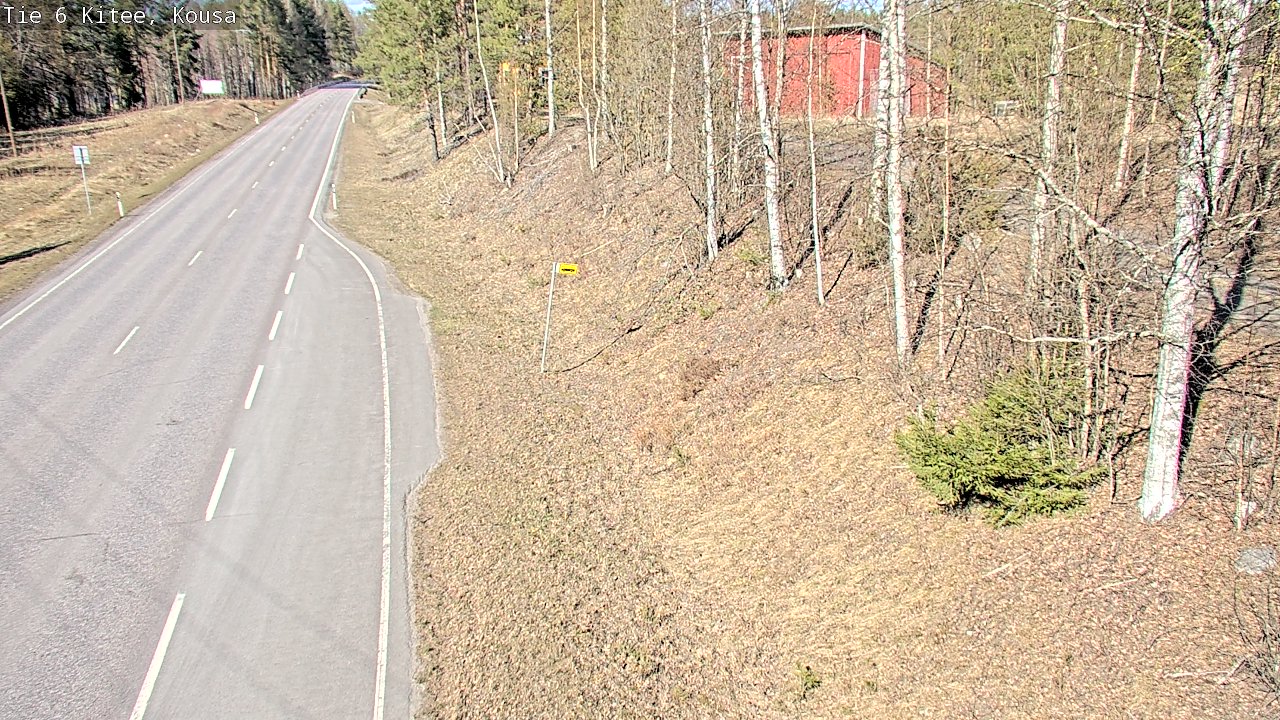 Weather Camera Image Road 6, Kitee, Kousa, Kitee, Pohjois-Karjala
