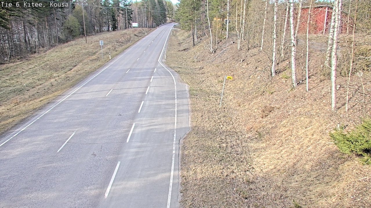 Weather Camera Image Road 6, Kitee, Kousa, Kitee, Pohjois-Karjala
