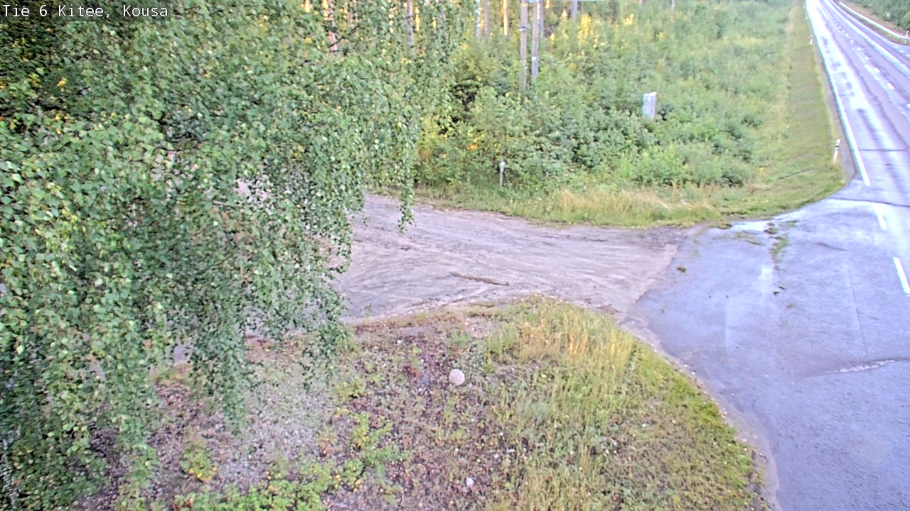 Weather Camera Image Road 6, Kitee, Kousa, Kitee, Pohjois-Karjala