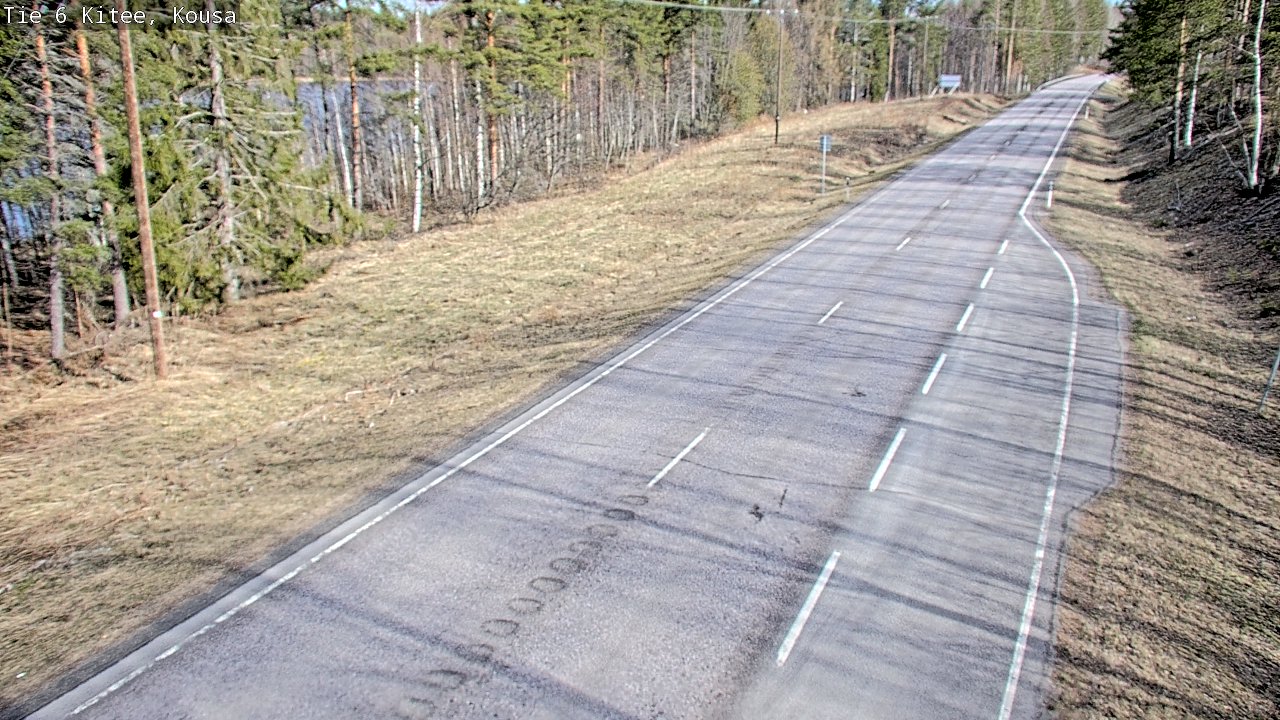 Weather Camera Image Road 6, Kitee, Kousa, Kitee, Pohjois-Karjala