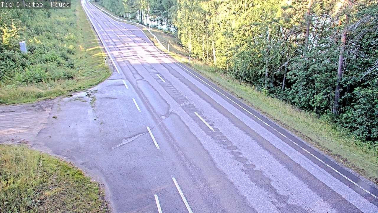 Weather Camera Image Road 6, Kitee, Kousa, Kitee, Pohjois-Karjala