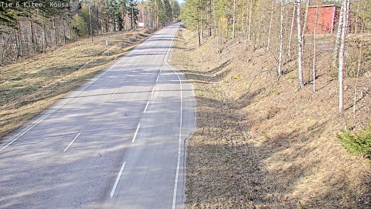 Weather Camera Image Road 6, Kitee, Kousa, Kitee, Pohjois-Karjala